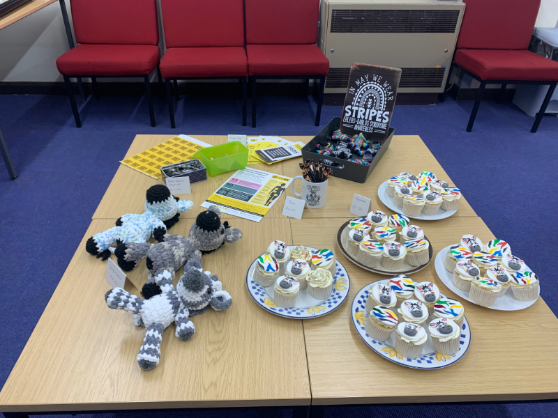 Cake sale at a workplace